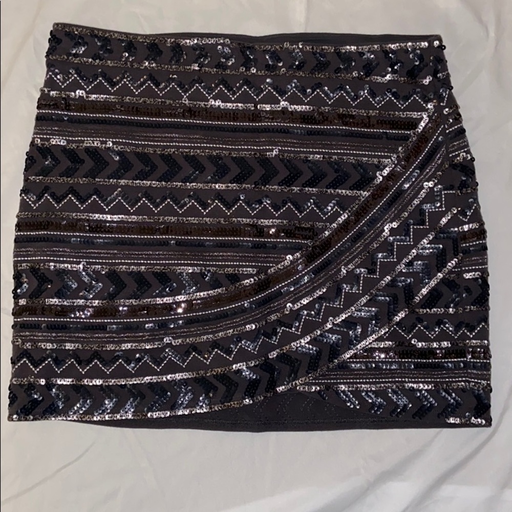 Sequin mini skirt